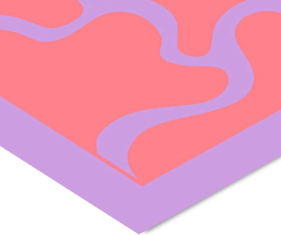 Poster & Frame Poster Yuli Saputra Modern Purple Wave 2 (30 x 40 cm) - Foto 3