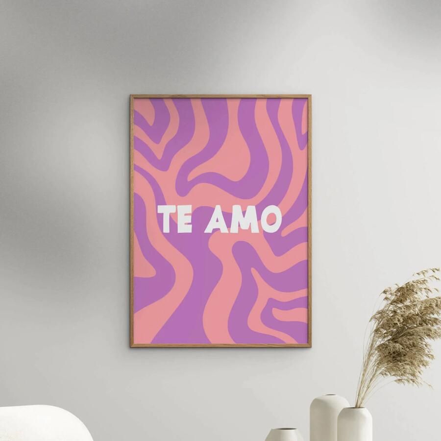 Poster & Frame Poster Yuli Saputra Te Amo (30 x 40 cm) - Foto 2