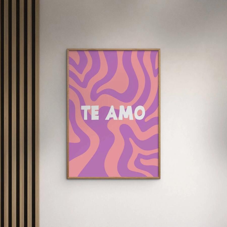 Poster & Frame Poster Yuli Saputra Te Amo (50 x 70 cm) - Foto 2