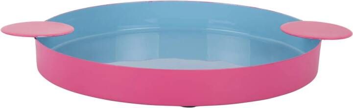 Present Time dienblad Funky blauw en roze