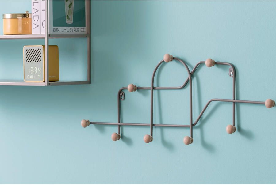 Present time Kapstok Mace Lichtgrijs 71x4x27cm