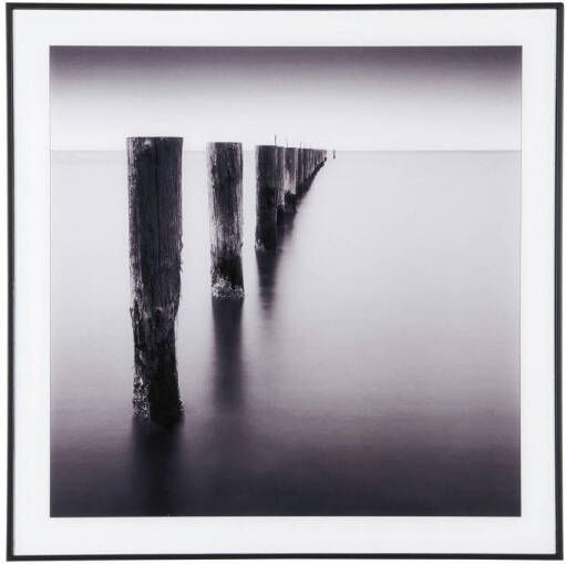 Present time Wanddecoratie Poles in Water Medium Zwart 2x50x50cm