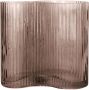 Present time Vase Allure Wave glass chocolate brown - Thumbnail 1