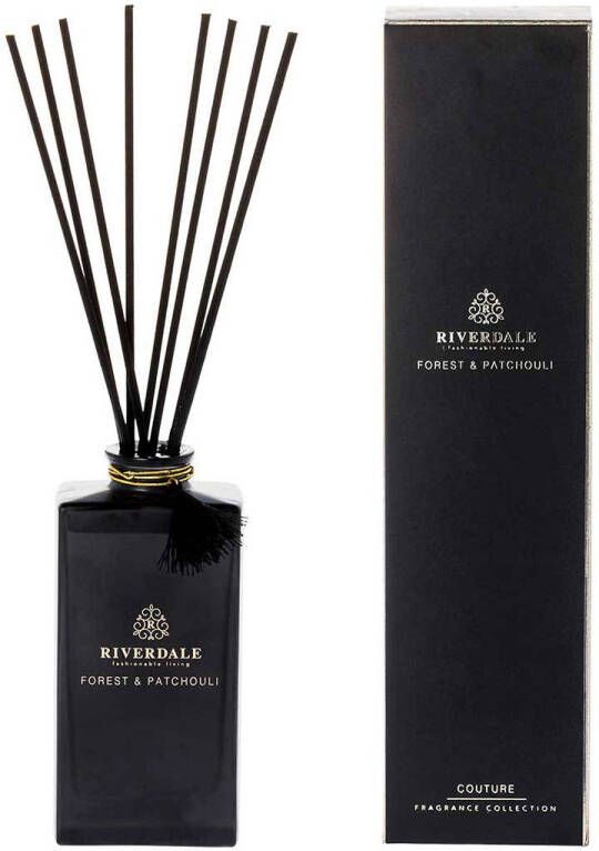 Riverdale geurstokjes Boutique Forest & Patchouli 140ml zwart 140 ml