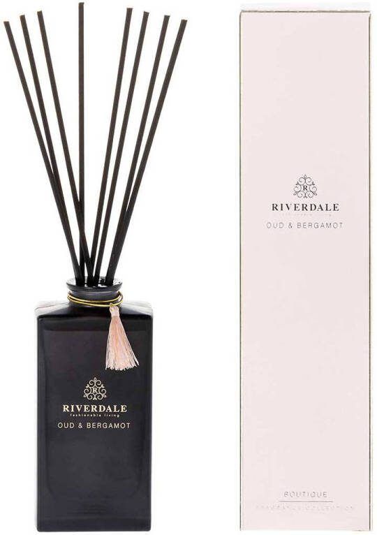 Riverdale geurstokjes Boutique Oud & Bergamot 140ml roze 140 ml