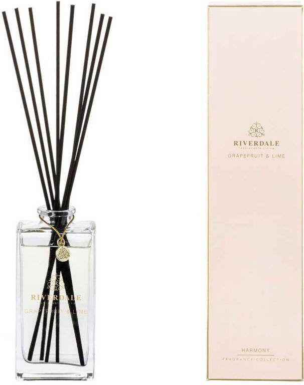 Riverdale geurstokjes Boutique Grapefruit & Lime 140ml roze 140 ml