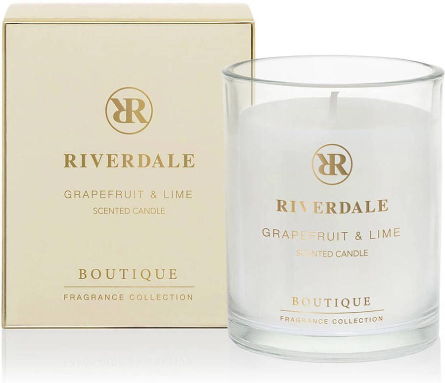 Riverdale geurkaars in pot Boutique Grapefruit & Lime 10cm