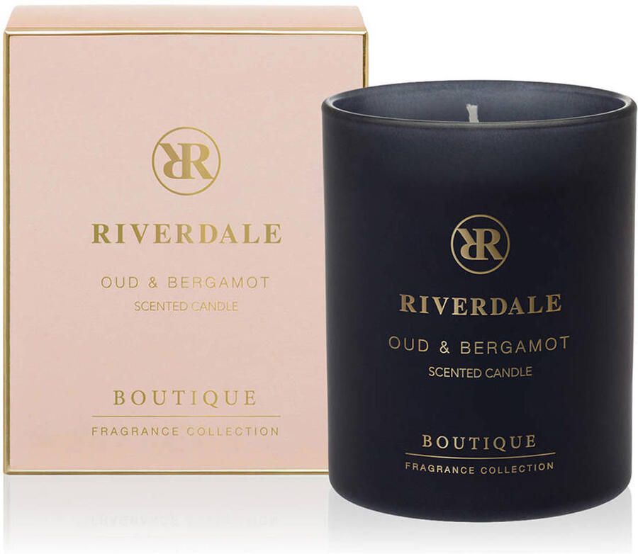 Riverdale geurkaars in pot Boutique Oud & Bergamot 10cm roze - Foto 2