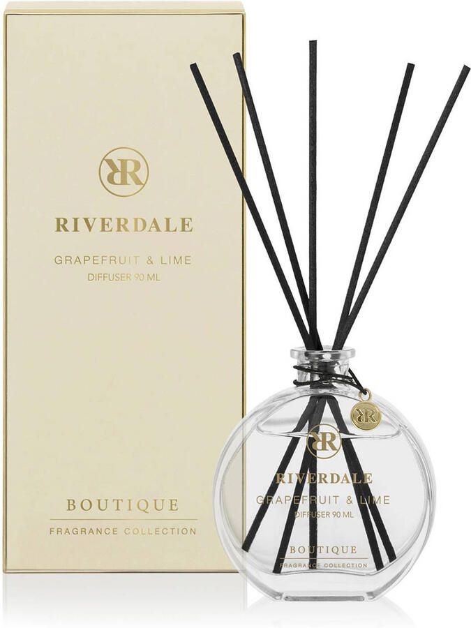 Riverdale geurstokjes Boutique Grapefruit & Lime 90ml roze 90 ml