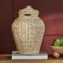 Rivièra Maison Riviera Maison Bloempot Bruin Ginger Jar Plantpot binnen   Rattan - Thumbnail 1