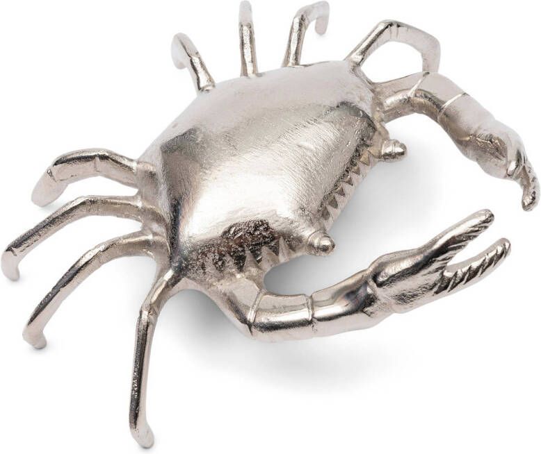 Rivièra Maison Riviera Maison beeldje Zilver Ocean Crab Aluminium