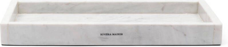 Rivièra Maison Riviera Maison kaarsenplateau Wit Sessari Marble Marmer (ØxH) 30x4