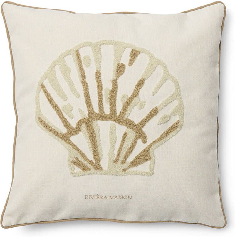 Rivièra Maison Riviera Maison Shell Pillow Cover 50x50 Wit