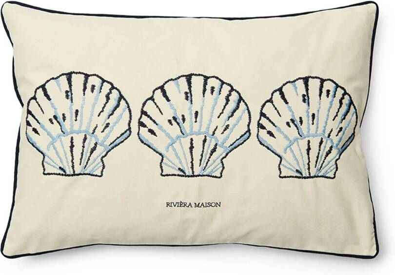 Rivièra Maison Riviera Maison Puglia Pillow Cover 65x45 Wit
