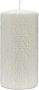 Rivièra Maison Riviera Maison Kaars Wit Monogram Paraffine (ØxH) 9 5x19 - Thumbnail 1
