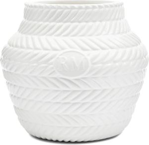 Rivièra Maison Riviera Maison Vaas wit Bloempot RM Paloma Braided Porselein