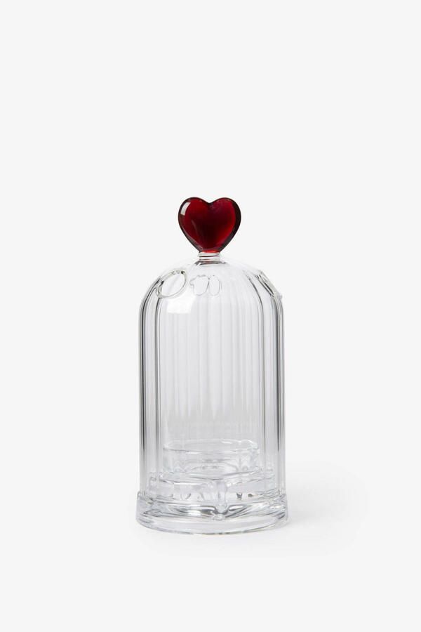 Sissy-Boy Glazen waxinelichthouder met hart (14.5x7.5 cm) - Foto 3
