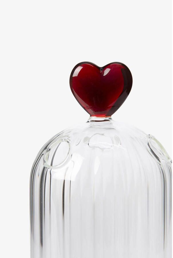 Sissy-Boy Glazen waxinelichthouder met hart (14.5x7.5 cm) - Foto 2