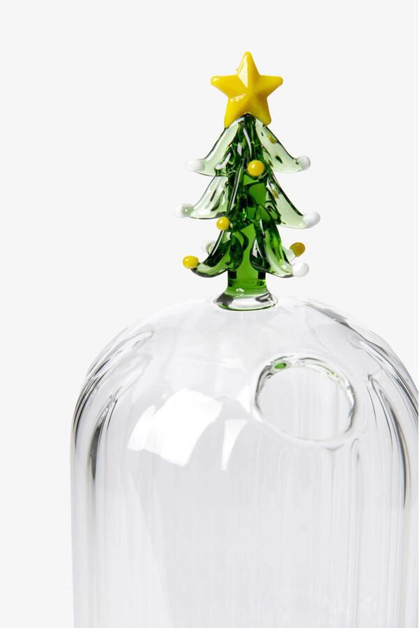 Sissy-Boy Glazen waxinelichthouder met kerstboom (16.5x7.5 cm) - Foto 2