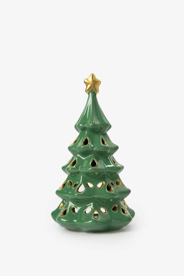 Sissy-Boy Groene kerstboom waxinelichthouder (20.5 cm)