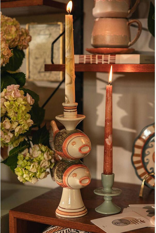 Sissy-Boy ruffle kandelaar smal (9 5 x 7 x 7 cm)