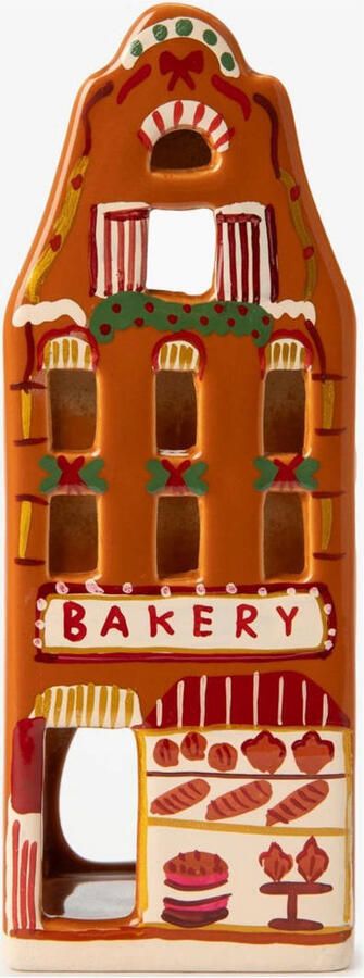 Sissy-Boy waxinelichthouder huisje bakkerij (18x6x7 cm) - Foto 3