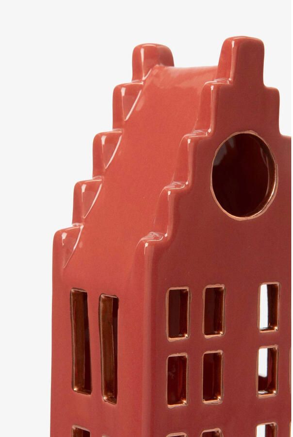 Sissy-Boy waxinelichthouder huisje met klokgevel (22 cm)