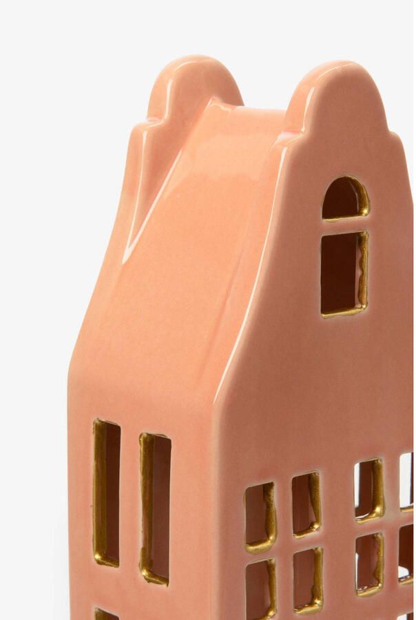 Sissy-Boy waxinelichthouder huisje met klokgevel (22 cm)