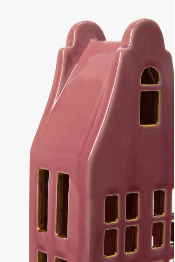 Sissy-Boy waxinelichthouder huisje met klokgevel (22 cm)