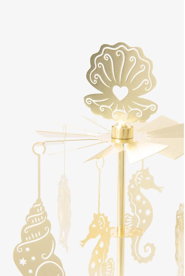 Sissy-Boy waxinelichthouder met schelpjes (15x5 cm)