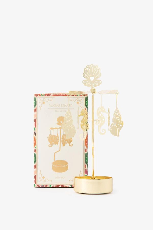 Sissy-Boy waxinelichthouder met schelpjes (15x5 cm) - Foto 2