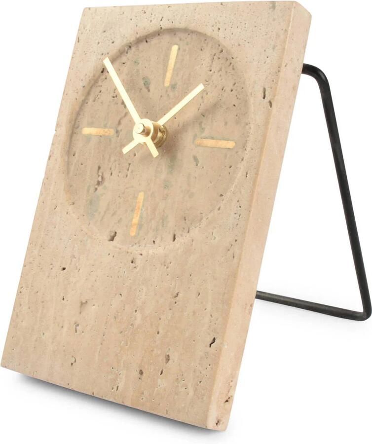 SP Collection tafelklok travertijn beige - Foto 2