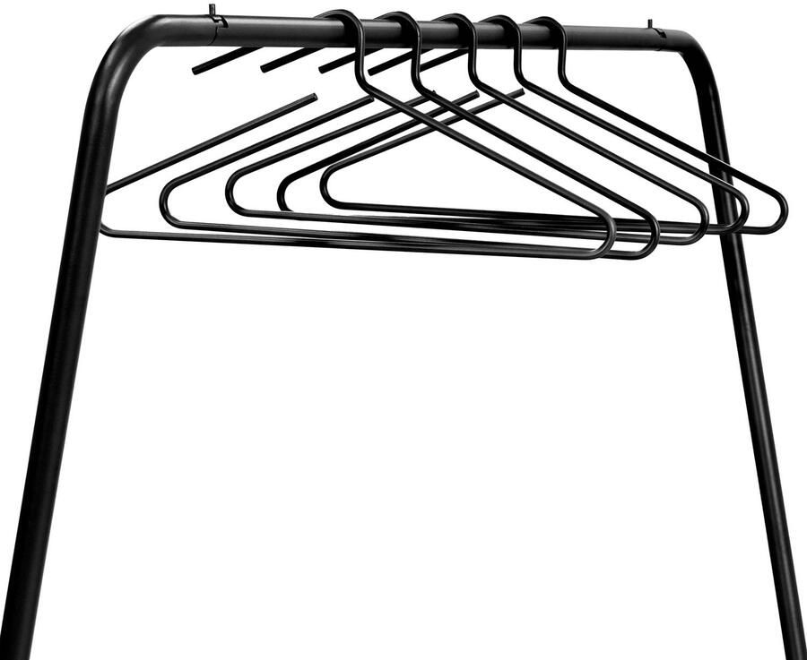 Spinder Design HANG-ON kledinghangers (set van 5 stuks) Zwart