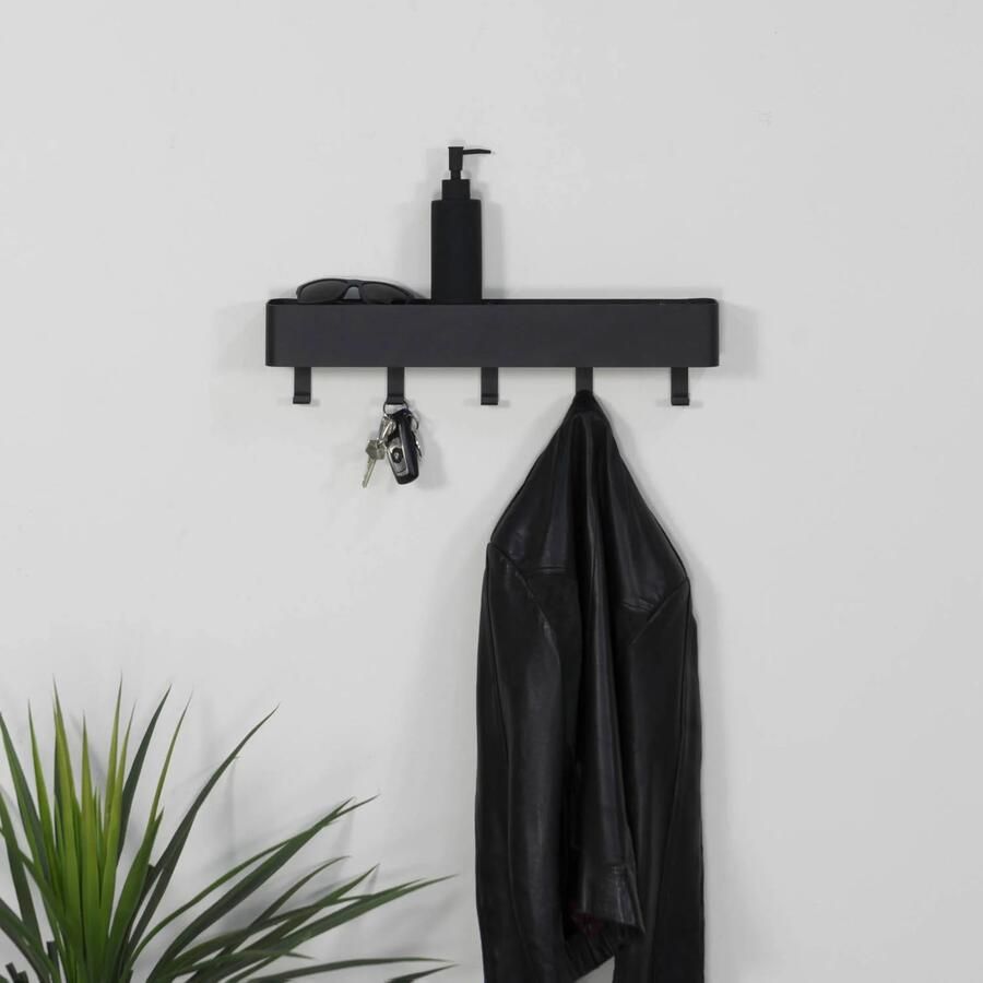 Spinder Design Dax Play 5 Wandkapstok H 12 cm Zwart - Foto 4