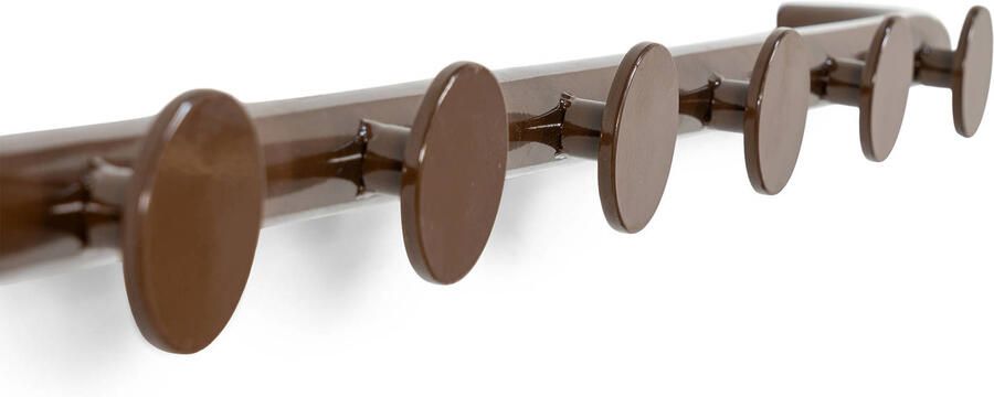 Spinder Design RETRO 6 Wandkapstok Chocolate Brown