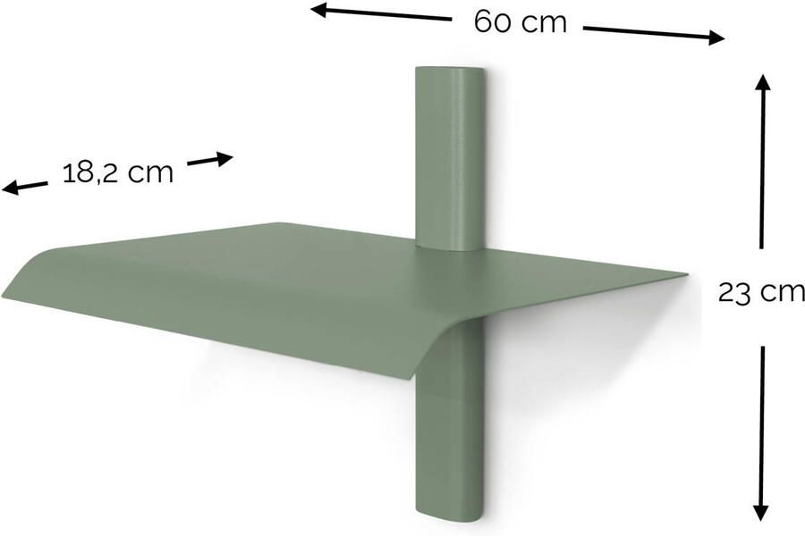 Spinder Design Spinder x OnMateria HOLA 1 Wandplank Dusty Green - Foto 3