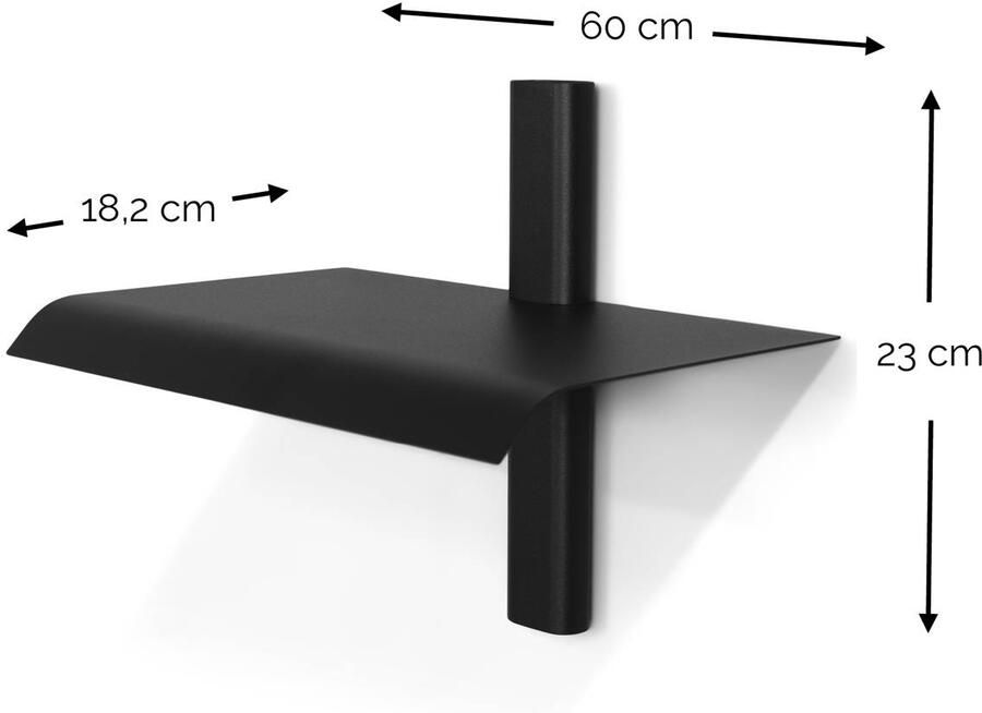 Spinder Design Spinder x OnMateria HOLA 1 Wandplank Zwart - Foto 3