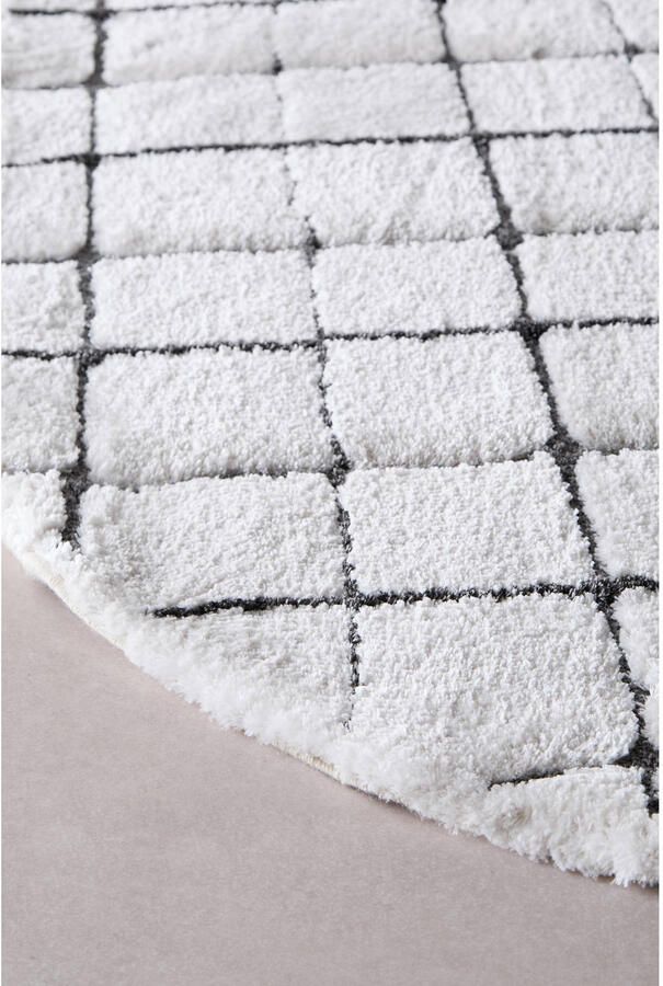 Studio LIVIT vloerkleed off white antraciet (Ø200) - Foto 3