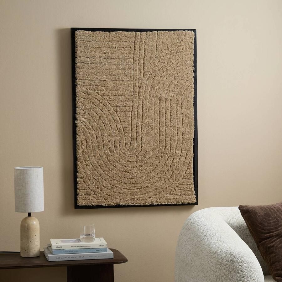 Studio LIVIT wanddecoratie Ruccia zand (70x100 cm)