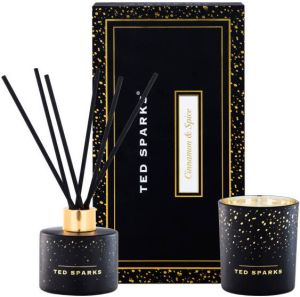Ted Sparks Geurkaars & Geurstokjes Diffuser Gift Set Cinnamon &
