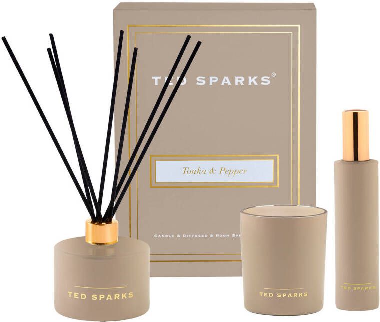 Ted Sparks geschenkset Tonka & Pepper 200 ml