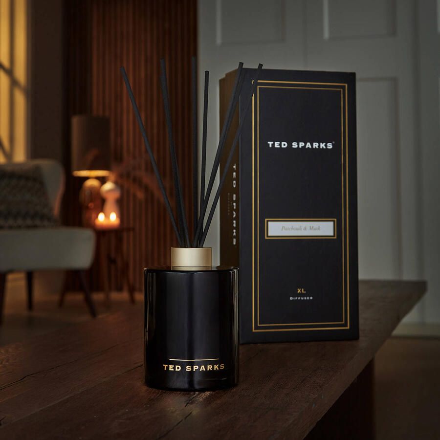 Ted Sparks geurstokjes XL Patchouli & Musk 250 ml - Foto 2