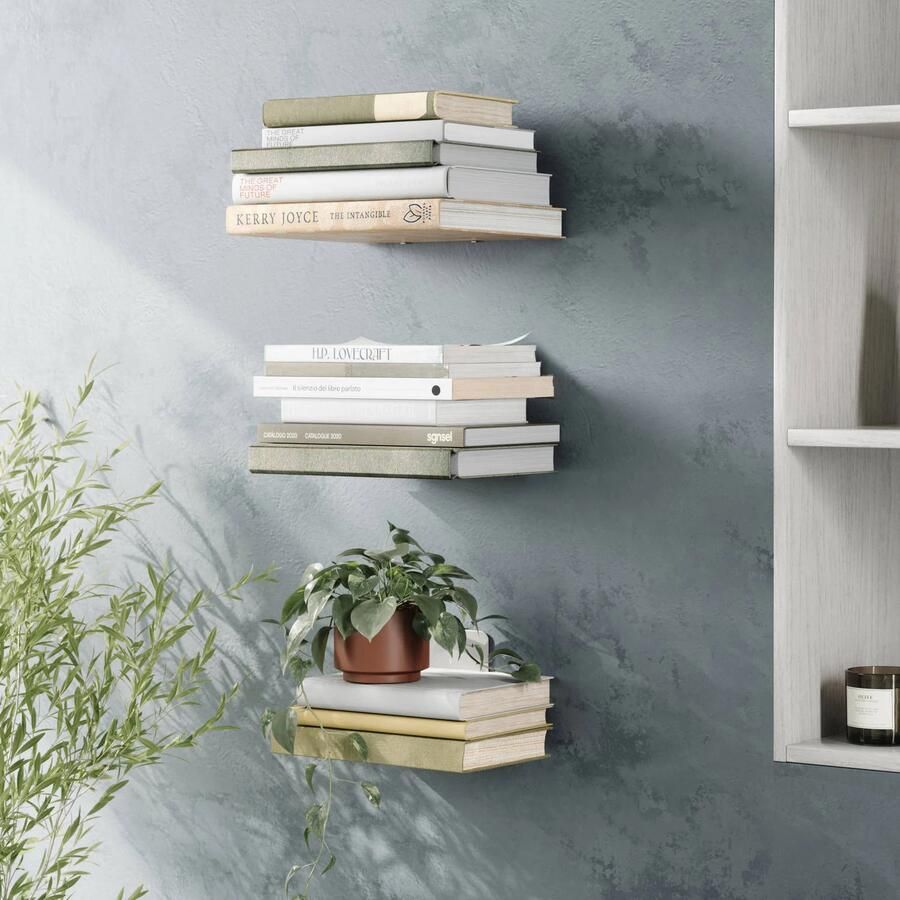 UMBRA wandplanken Conceal (set van 3) (14x13x14 cm) - Foto 3
