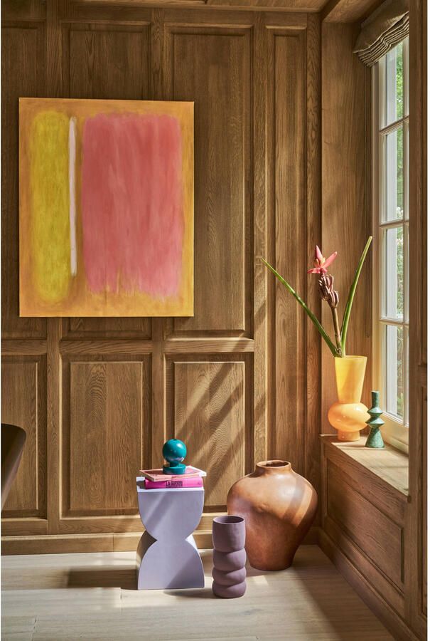 Urban Nature Culture schilderij Sol roze (100x100 cm)