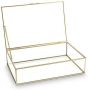 Vtwonen Glazen Opbergdoos Vitrine Goud(21 cm ) - Thumbnail 1