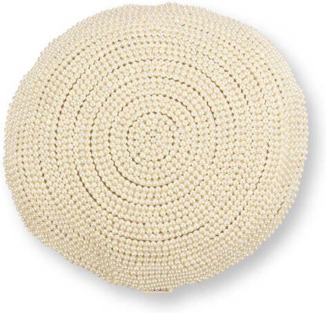 Vtwonen sierkussen Round Beads Pearl (Ø40 cm)