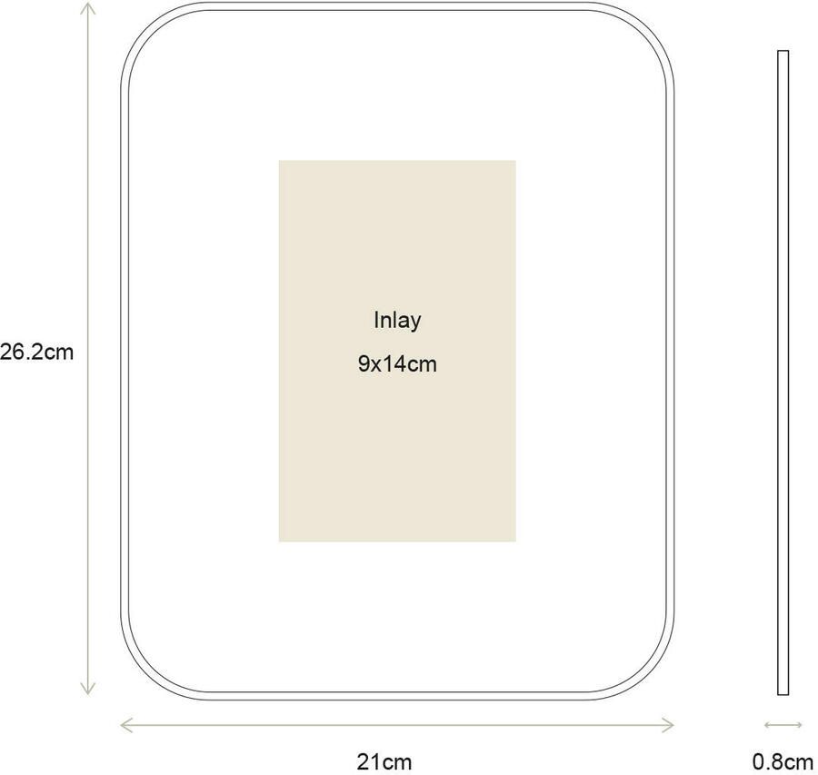 Vtwonen fotolijst goud (21x26 5 cm)