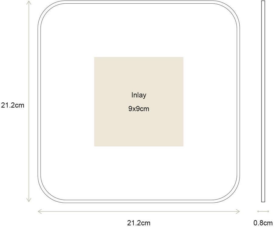 Vtwonen fotolijst zwart (21 5x21 5 cm) - Foto 2