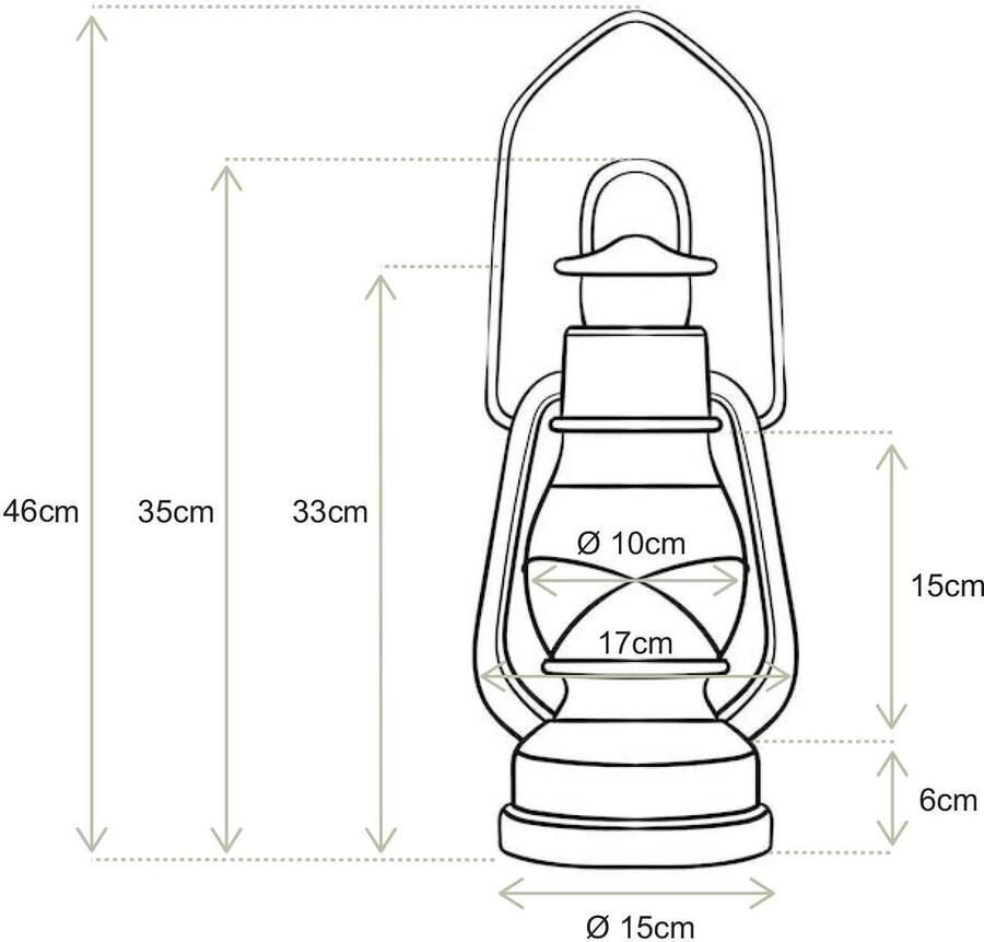 Vtwonen olie lamp (17x33 cm) - Foto 2