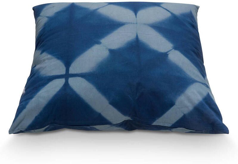 Vtwonen Throw Pillow Tie Dye Cushion Living Room Blue White 60x60cm